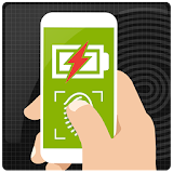 Battery charging finger prank icon