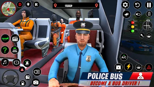 Game Bus Simulator Bus Polisi