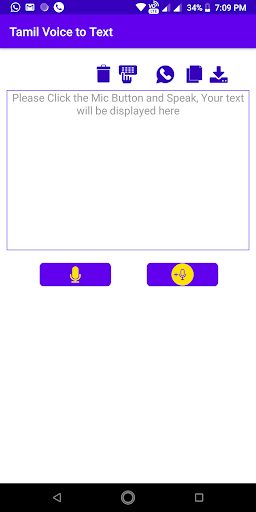 Android application Vaimozhi - Tamil Voice to Text screenshort