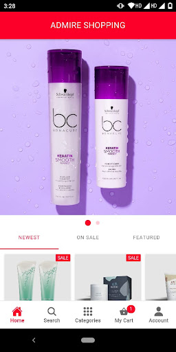 Admire Shopping Screen 2