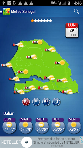 Android application Senegal Weather screenshort
