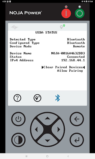 NOJA Power Remote HMI Screen 3