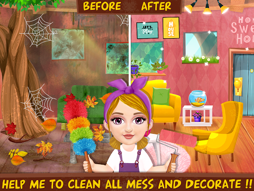 Girl Home Cleanup - Messy House Makeover Cleaning 7.0.9 screenshots 4