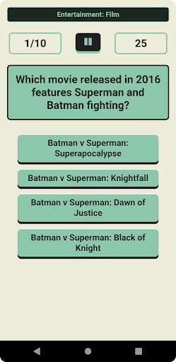 Answer It! Trivia Quiz Game Screen 3