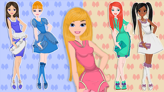 紙人形 - プリンセスファッションドレスアップ日記ゲーム