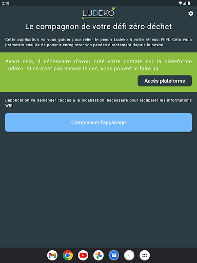 Ludeko : appairage peson Screen 3