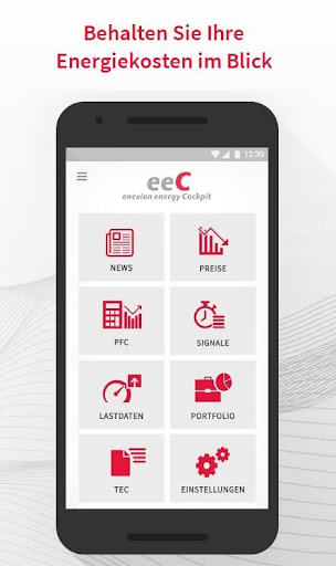 Android application eeC - enexion energy Cockpit screenshort