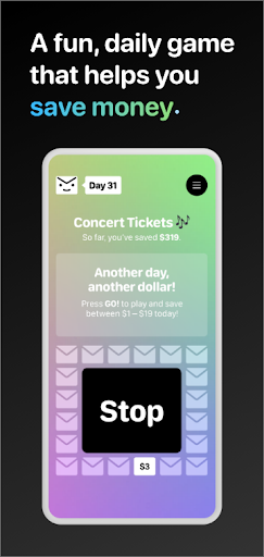 Android application Envie: Daily Savings Challenge screenshort