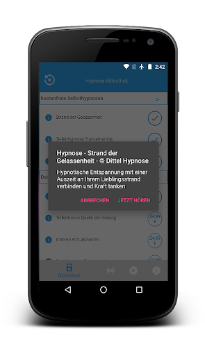 Dittel Hypnose App Screen 2