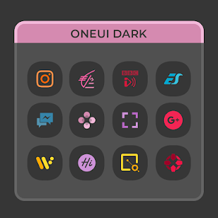 OneUI Dark- Icon Pack : S10 Tangkapan layar