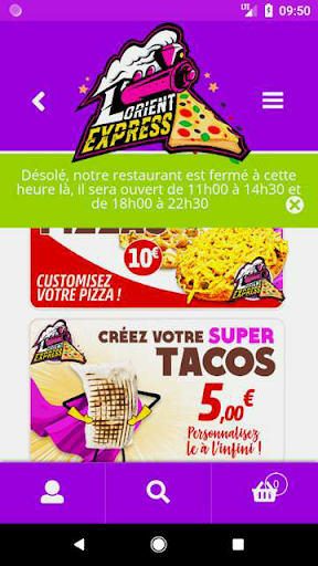 Android application Lorient express screenshort