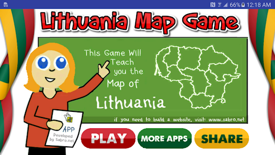 Lithuania Map Puzzle Game