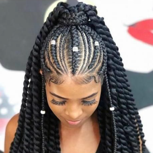 Trendy women haircuts ideas logo
