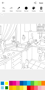 Cats and dogs Coloring Book
