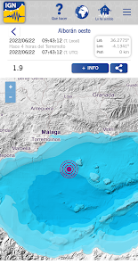 Captura de Pantalla 2 IGN Terremotos android