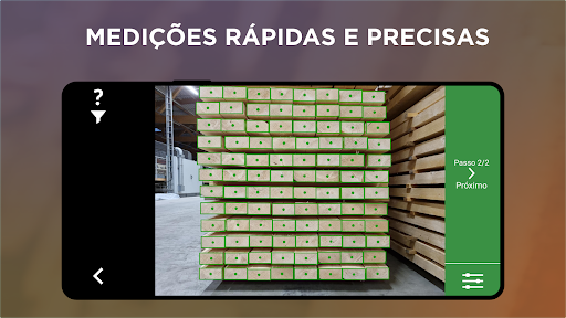 Visualização do aplicativo