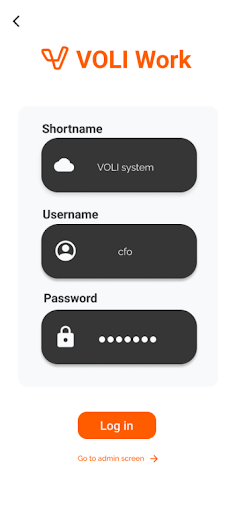 Android application Voli Work screenshort