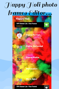 Happy Holi Photo Frame : Holi