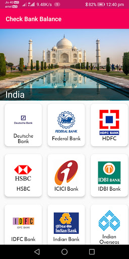 Bank Balance Check - All Banks Screen 2
