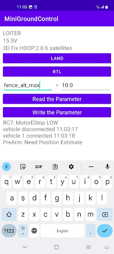 MiniGroundControl Screen 2