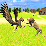 Wild Eagle Family: Flying Griffin Simulator Games icon