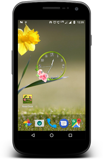Rose clock live wallpaper Screen 3