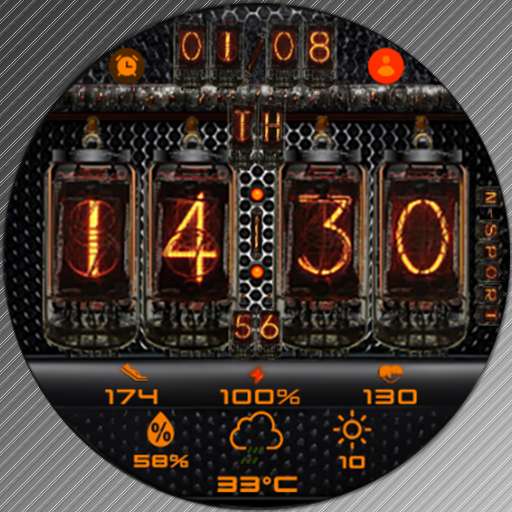 N-SPORT667 Oranger Watch Face logo