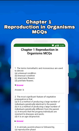 Screenshot of Class 12 Biology (जीव विज्ञान)