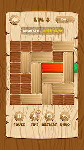 Unblock Red Wood - Puzzle Game