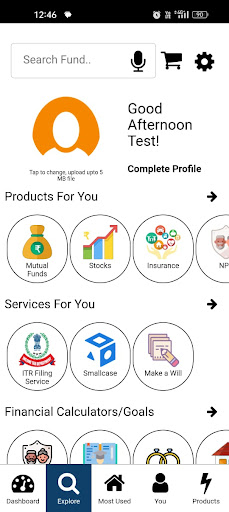 Android application Wealth Experts screenshort