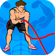 Battle ropes workout : crossfit rope exercises