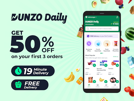 Dunzo: Grocery Shopping & More 