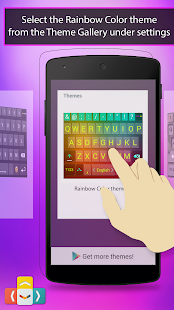 Captura de pantalla del teclado ai.type Rainbow Color