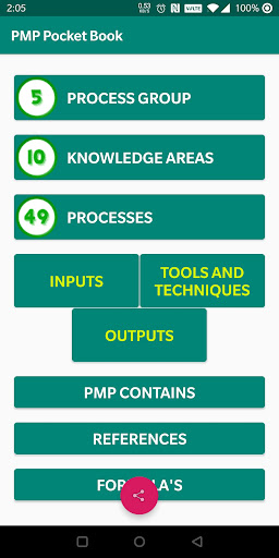 Android application PMP Pocket Guide Premium screenshort