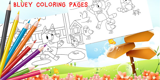Bluey Coloring Book