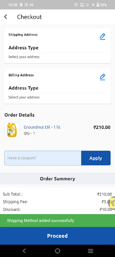 Android application Saso Mart screenshort