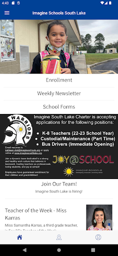Android application Imagine South Lake Charter screenshort