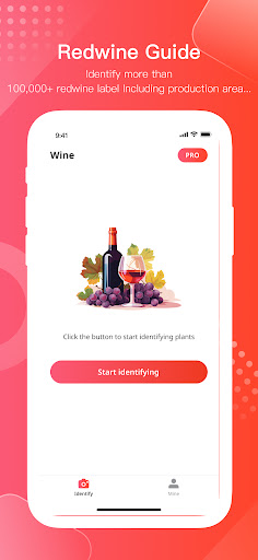 Android application RedwineSnap - Wine Identifier screenshort