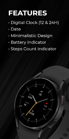 Minimal 53 Hybrid Watch Faceのおすすめ画像4