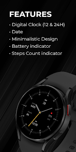 Captura de Pantalla 4 Minimal 53 Hybrid Watch Face android