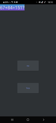 Android application מתמטיקה screenshort