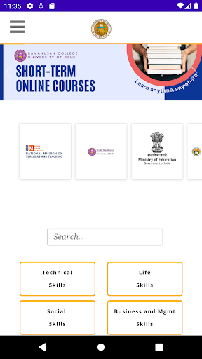 Android application STCRCMOOCS screenshort