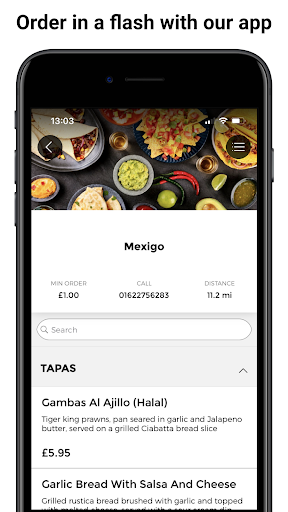 Android application Mexigo Restaurant App screenshort
