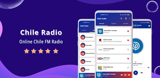 Captura de Pantalla 1 Chile Radio - Online FM Radio android