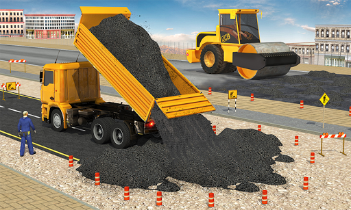 Android application Highway Construction Games 3d screenshort