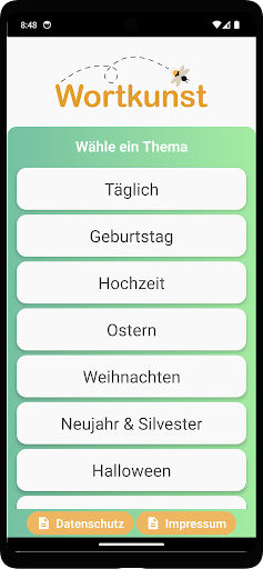 Android application Wortkunst screenshort