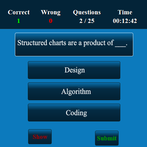 System Analysis and Design MCQ Screen 3
