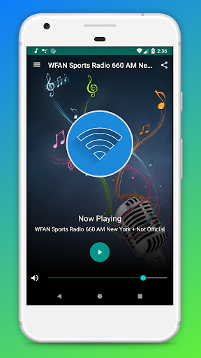 Android application WFAN Sports Radio 660 AM USA screenshort