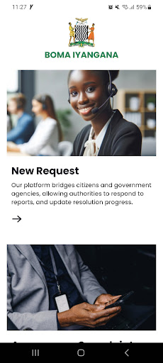 Android application Citizen Support Services screenshort