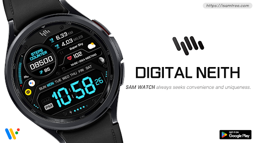 Android application SamWatch Digital Neith screenshort